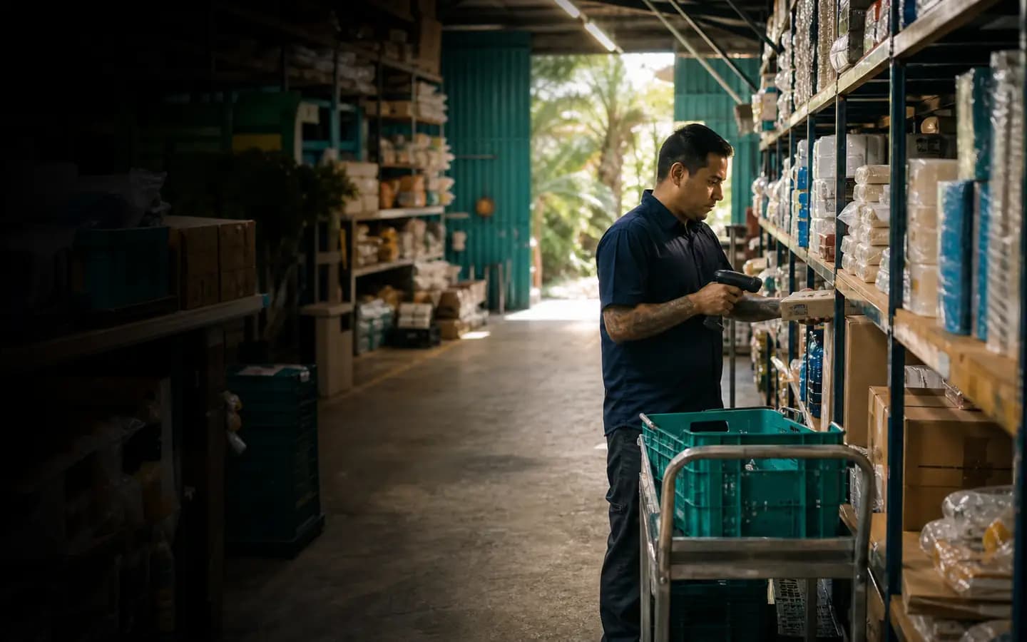Operación de inventario y control empresarial